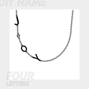 Stainless Steel 26 English Letter Name Necklace – Jewelry Gift Ideas — 4