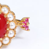 Flower Pearl Gemstone S925 Silver Ring Lady – Holiday Gift Ideas — 3