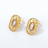 Female S925 Silver Plated 9K Gold Color Earrings – Gifts for Her — 5