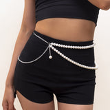 Trendy Bikini Size Beads Chain Multilayer Pearls – Stylish Gifts — 6