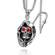 Skull Head Pendant Stainless Steel Ornament Men's – Jewelry Gift Ideas — 8
