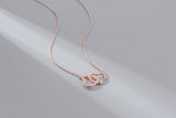 Women's Simple Mobius Double Ring Necklace – Jewelry Gift Ideas — 4