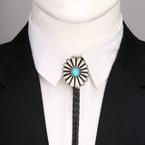 Celtic Pattern Turquoise Agate Bolo Tie – Thoughtful Gifts — 1