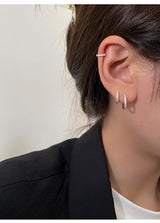 999 Sterling Silver Ear Clip Gang Drill Zircon – Small Gift Ideas — 9