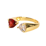 Zircon Ring Asymmetrical Opening Ring Personality – Unique Gift Ideas — 5
