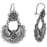Vintage Floral Heart Embellished Turquoise Earrings – Surprise Gifts — 2