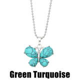 Crystal Agate Butterfly Necklace Pendant Neck – Jewelry Gift Ideas — 12