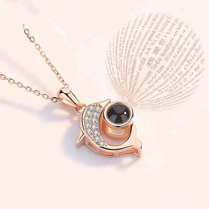 Love Memory Necklace Female Dolphin Projection – Jewelry Gift Ideas — 1
