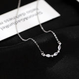 S925 Silver French Zircon Necklace For Women Ins – Jewelry Gift Ideas — 7