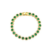 Gold Plated Turquoise Tennis Bracelet – Jewelry Gift Ideas — 3