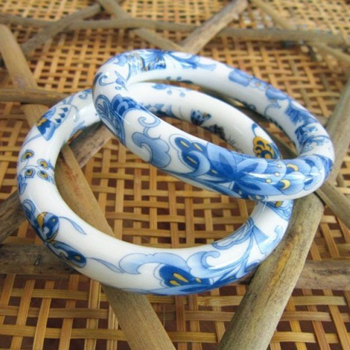 Ethnic Style Small Floral Ceramic Bracelet Lady – Stylish Gifts — 1