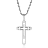 Simple Fashion Hollow Cross Titanium Steel – Stylish Gifts — 4