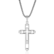 Simple Fashion Hollow Cross Titanium Steel – Stylish Gifts — 4
