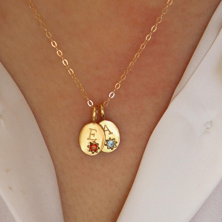 Stainless Steel Letter Zircon Pendant – Jewelry Gift Ideas — 1