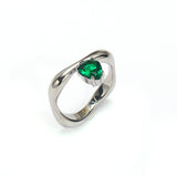 Inlaid Drop-shaped Zircon Irregular Titanium – Special Occasion Gifts — 11