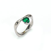 Inlaid Drop-shaped Zircon Irregular Titanium – Special Occasion Gifts — 11