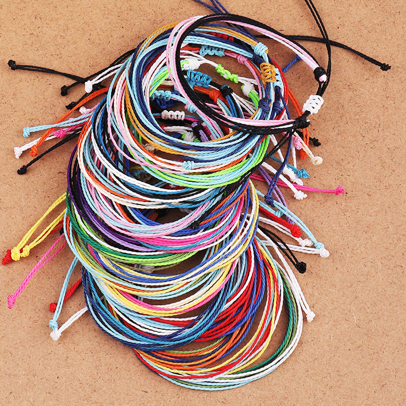 Wax Line Creative Handwoven Bracelet Colorful – Jewelry Gift Ideas — 1