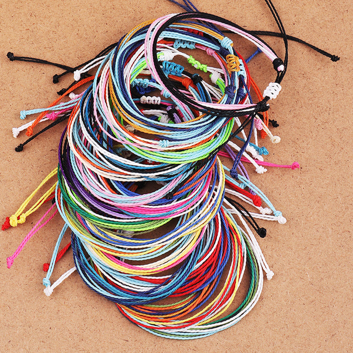 Wax Line Creative Handwoven Bracelet Colorful – Jewelry Gift Ideas — 1