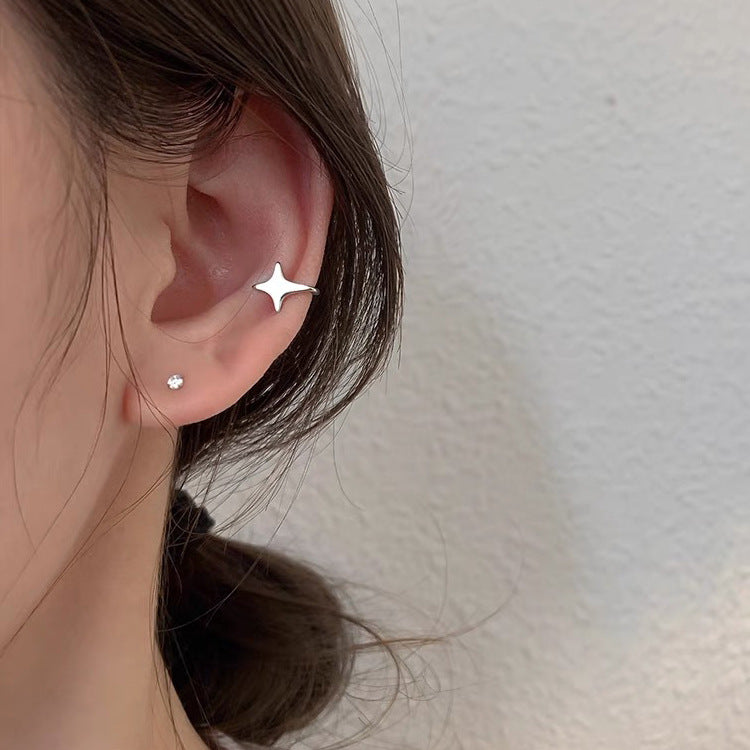 Minimalist Cold Wind Star Awn Metal Ear Bone Clip – Gifts for Her — 1