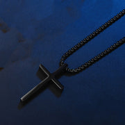 Smooth Simple Titanium Cross Pendant Male – Jewelry Gift Ideas — 13