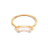 S925 Sterling Silver Natural White Crystal Ring Women – Gifts for Her — 3