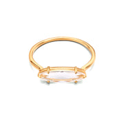 S925 Sterling Silver Natural White Crystal Ring Women – Gifts for Her — 3