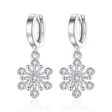 Snowflake earrings silver-plated girl earrings – Gifts for Kids — 3