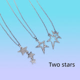 Sparkling Diamond Star Five Point Star Necklace – Jewelry Gift Ideas — 6