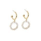 Women's Small Circle Zircon Earrings – Gifts for Her — 5