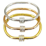 Three Rows Of Clay And Diamond Bracelets – Holiday Gift Ideas — 3