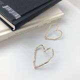 Metal irregular hollow love earrings – Gifts for Couples — 4
