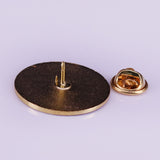 Creativity Always Tired Club Brooch Bronze Round – Jewelry Gift Ideas — 4