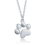 Sterling Silver Necklace Cute Pet Imprint Pendant – Jewelry Gift Ideas — 1
