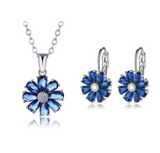 Copper Zircon Floral Diamond Necklace Stud – Jewelry Gift Ideas — 6