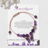Women's Natural Stone Bracelet Amethyst – Jewelry Gift Ideas — 5