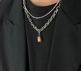 Pearl Ruby Splicing Necklace Dark Tie Clavicle – Jewelry Gift Ideas — 2