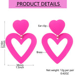 Fashion Rose Red Love Non-piercing Ear Clip Women – Stylish Gifts — 8