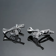 Brass Music Series Musical Instrument Note Cufflinks – Creative Gifts — 2