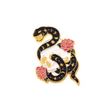 Black Snake Brooch Moon Skull Snake Metal – Jewelry Gift Ideas — 4