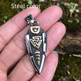 Stainless Steel Viking Arrow Pendant Triangular – Jewelry Gift Ideas — 5