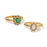 SUNFLOWER Green Zirconiumwhite Diamond Inlaid – Gifts for Her — 6