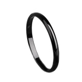 Fashion Simple Smooth Titanium Steel Ring Solid Color – Stylish Gifts — 1