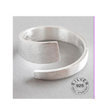 Vintage Silver Color Metal Punk Letter Rings Design – Stylish Gifts — 5