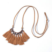 Fringe long necklace fashion – Stylish Gifts — 7