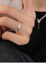 S925 Sterling Silver Smile Letters Ring Women – Gifts for Her — 8