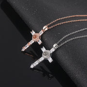 Jewelry Cross Projection Necklace Bronze – Jewelry Gift Ideas — 1