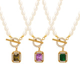 Wind Retro Ornament Clavicle Chain Zircon Freshwater – Practical Gifts — 3