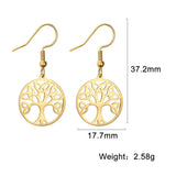 Fashion Simple Tree Of Life Pendant Earrings – Stylish Gifts — 5