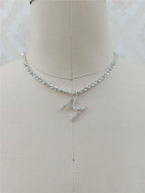 Custom silver tennis personalized name choker – Jewelry Gift Ideas — 8