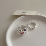 Irregular Metal Zircon Ring With A Design Feel – Practical Gifts — 4